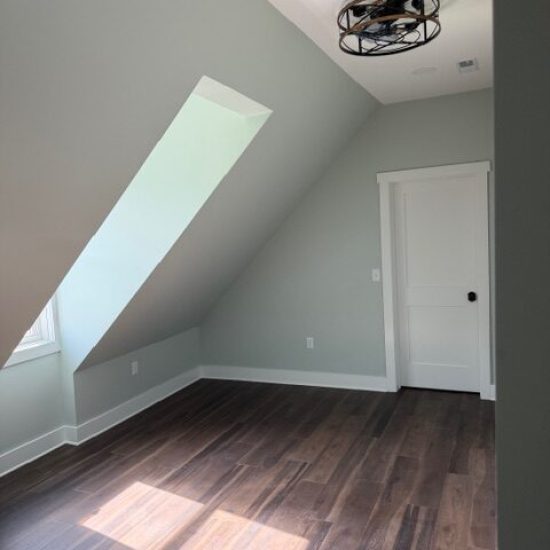 New drywall and painted bedroom with dorm windows by TDiaz Chestertown Md
